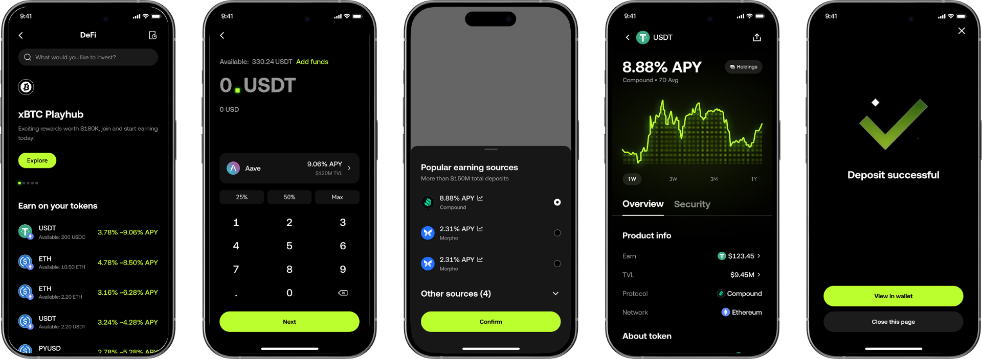 New flow screens